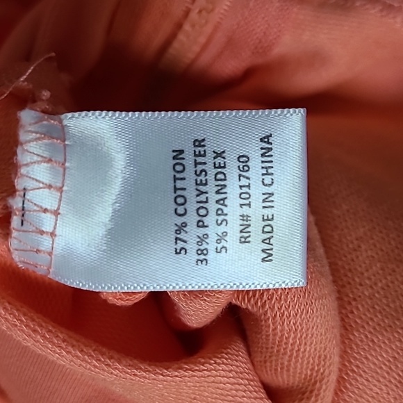 Palm Harbor Pullover Sweatshirt Bright Salmon Long Sleeve Size PL - Picture 5 of 10